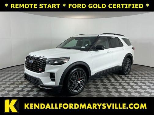 Star White Metallic Tri-Coat 2025 Ford Explorer ST