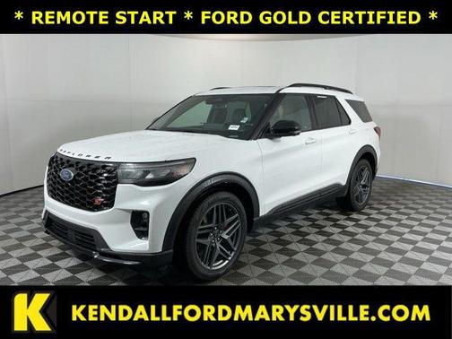 Star White Metallic Tri-Coat 2025 Ford Explorer ST
