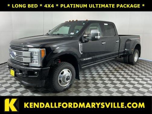 Shadow Black 2017 Ford F-350 Platinum