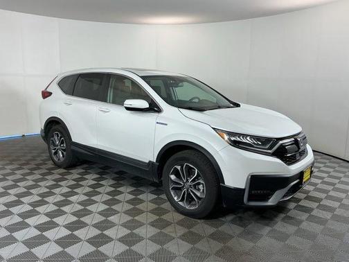 Platinum White Pearl 2021 Honda CR-V Hybrid EX-L