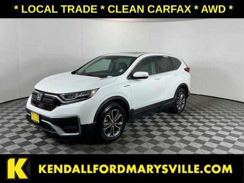 Platinum White Pearl 2021 Honda CR-V Hybrid EX-L