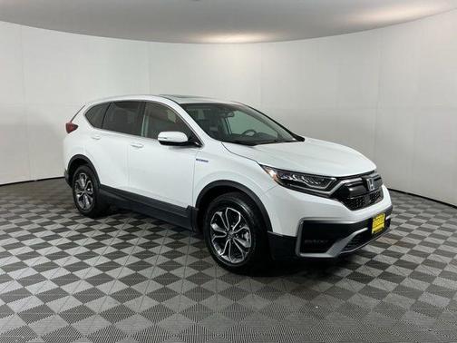 Platinum White Pearl 2021 Honda CR-V Hybrid EX-L