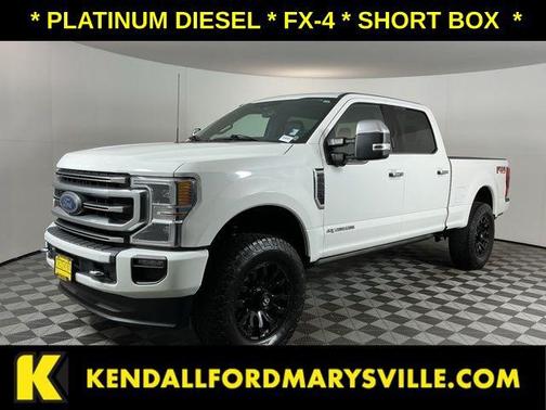 Star White Metallic Tri-Coat 2022 Ford F-350 Platinum