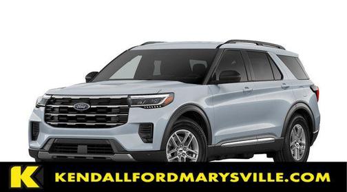 Space White Metallic 2026 Ford Explorer Active