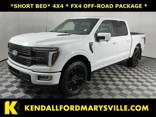 Star White Metallic Tri-Coat 2024 Ford F-150 Platinum