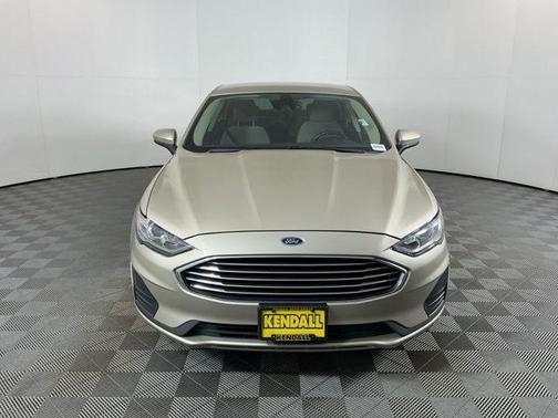 White Gold Metallic 2019 Ford Fusion S