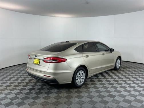 White Gold Metallic 2019 Ford Fusion S