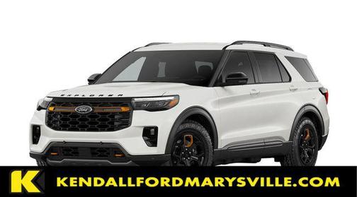 Star White Metallic Tri-Coat 2026 Ford Explorer Tremor