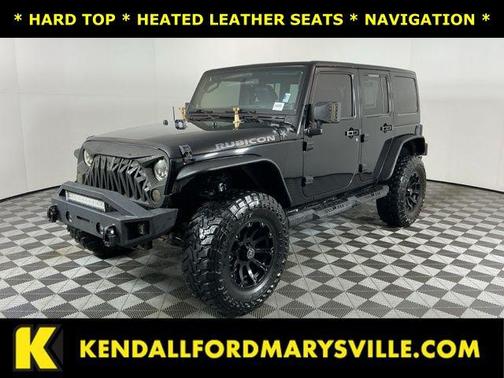 Black 2012 Jeep Wrangler Unlimited Rubicon
