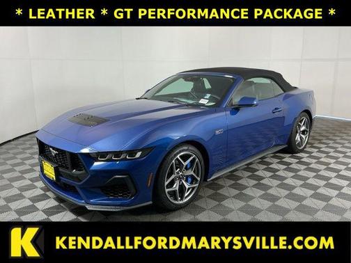 Atlas Blue Metallic 2024 Ford Mustang GT Premium