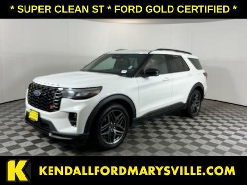 Star White Metallic Tri-Coat 2025 Ford Explorer ST