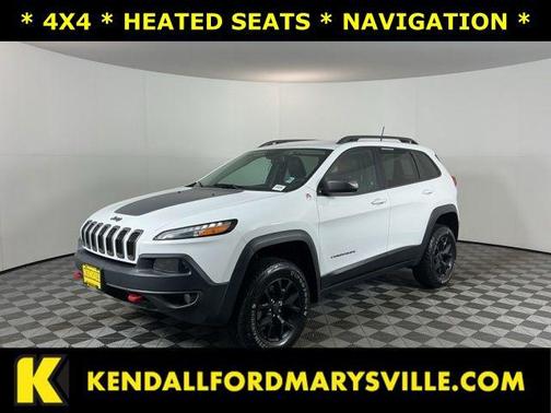 Bright White Clearcoat 2017 Jeep Cherokee Trailhawk