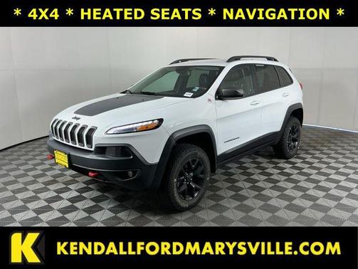 Bright White Clearcoat 2017 Jeep Cherokee Trailhawk