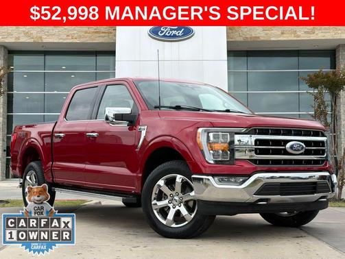 Red Metallic 2022 Ford F-150 Lariat