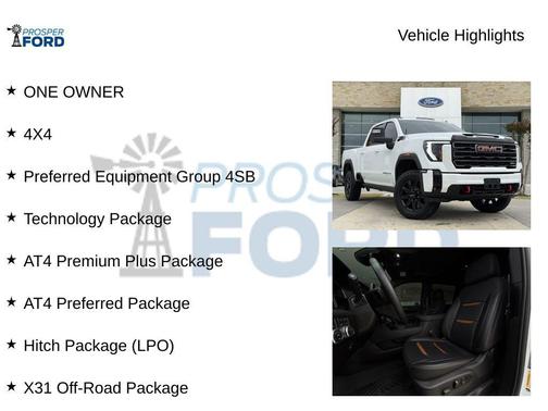 Summit White 2025 GMC Sierra 2500 AT4