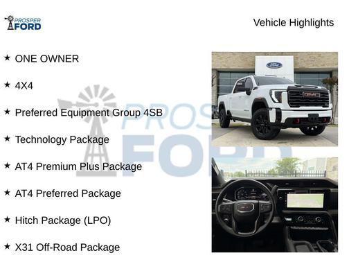 Summit White 2025 GMC Sierra 2500 AT4