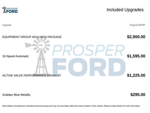 Grabber Blue Metallic 2024 Ford Mustang GT Premium