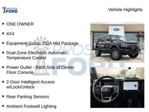 Shadow Black 2025 Ford Bronco Badlands
