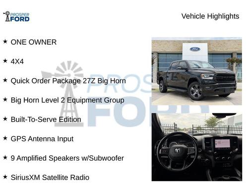 Diamond Black Crystal Pearlcoat 2022 RAM 1500 Big Horn/Lone Star