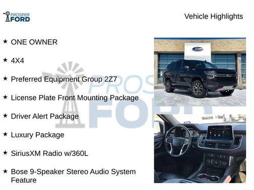 2022 Chevrolet Tahoe 4WD Z71