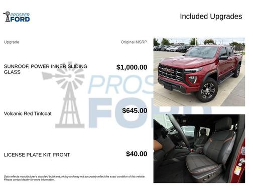 Volcanic Red Tintcoat 2024 GMC Canyon AT4