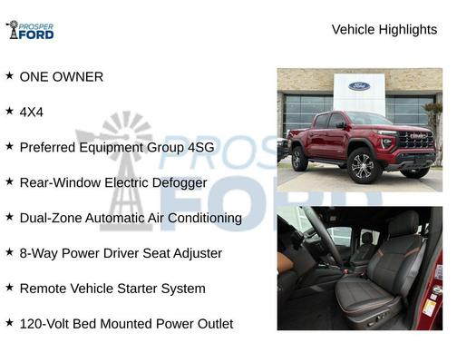 Volcanic Red Tintcoat 2024 GMC Canyon AT4