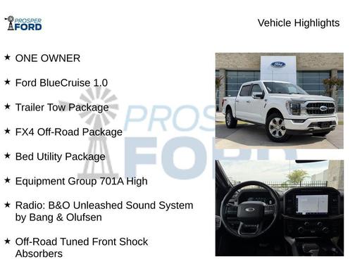 Oxford White 2023 Ford F-150 Platinum