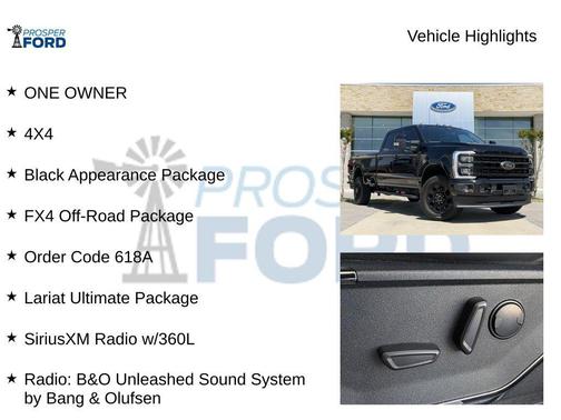 Agate Black 2024 Ford F-350 Lariat