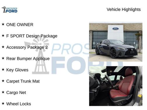 Gray 2024 Lexus IS 350 Base
