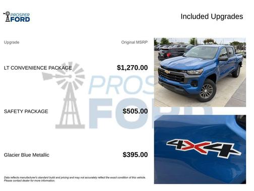 Glacier Blue 2023 Chevrolet Colorado LT