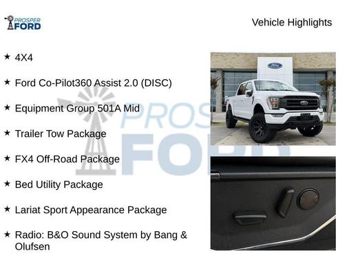 Oxford White 2022 Ford F-150 Lariat