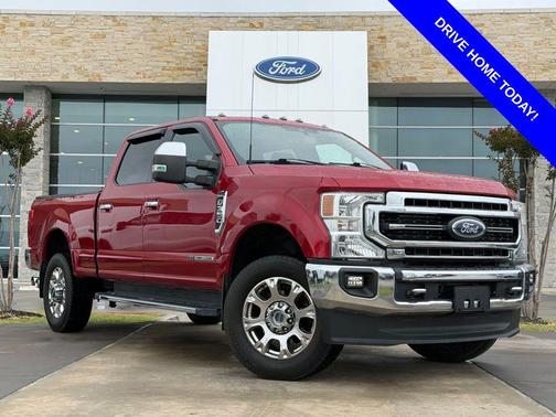 Red Metallic 2022 Ford F-350 Lariat
