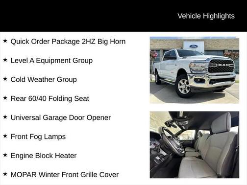 2022 RAM 2500 Big Horn Crew Cab 4x4 6'4' Box