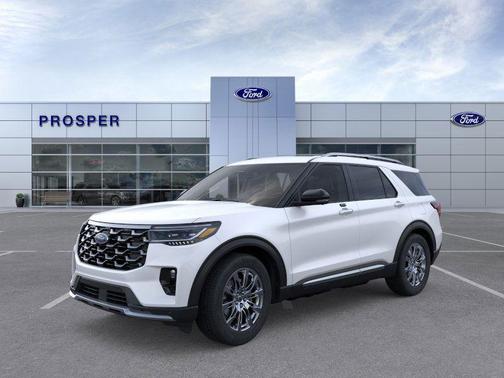Star White MET TRI-Coat 2026 Ford Explorer Platinum