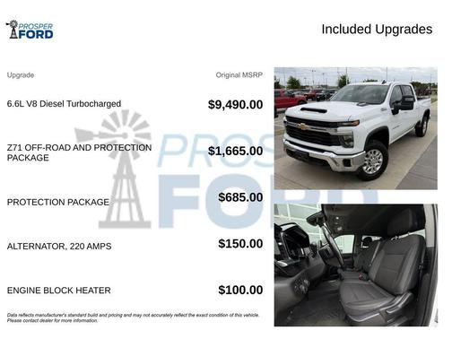 Summit White 2024 Chevrolet Silverado 2500 LT
