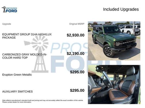 Eruption Green 2024 Ford Bronco Outer Banks