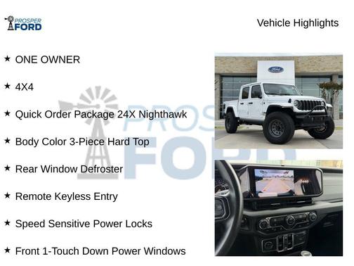 Bright White 2024 Jeep Gladiator Nighthawk