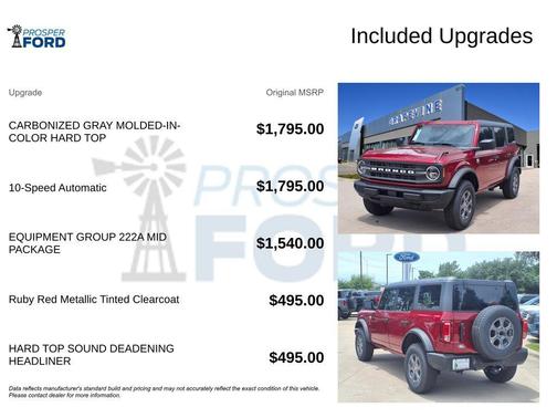 Ruby Red Tinted 2026 Ford Bronco Big Bend