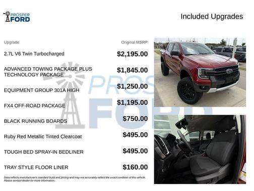 Ruby Red Tinted 2025 Ford Ranger XLT