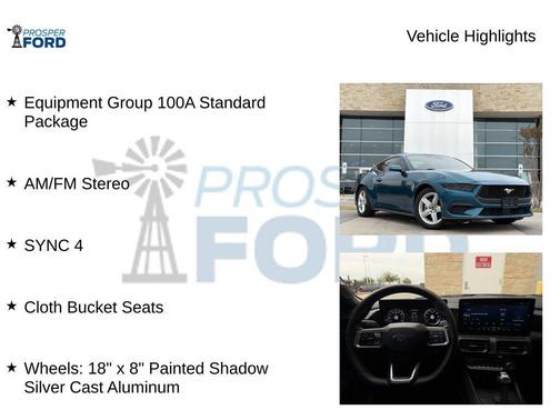 Adriatic Blue Metallic 2026 Ford Mustang EcoBoost