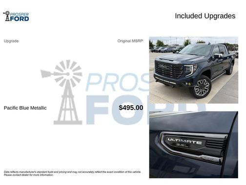 Pacific Blue 2023 GMC Sierra 1500 Denali Ultimate