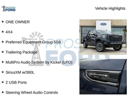 Pacific Blue 2023 GMC Sierra 1500 Denali Ultimate