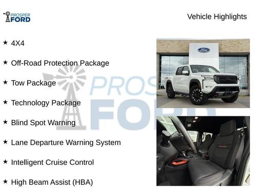 Glacier White 2023 Nissan Frontier PRO-4X