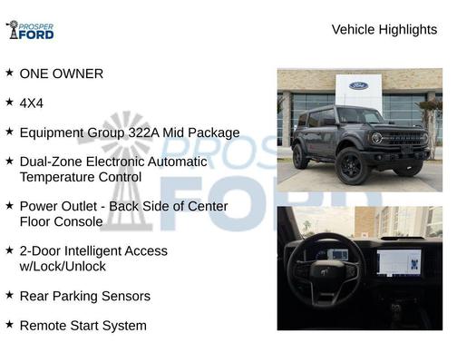 Gray Metallic 2024 Ford Bronco Black Diamond