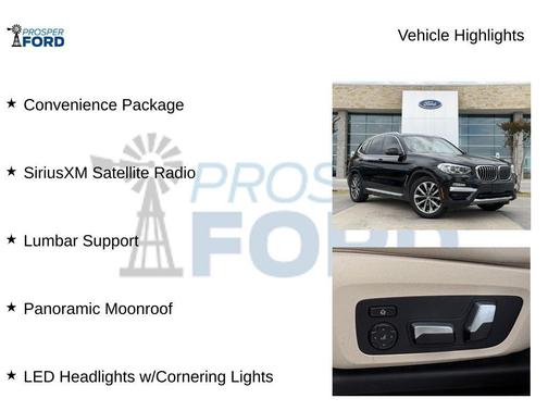 Jet Black 2019 BMW X3 sDrive30i