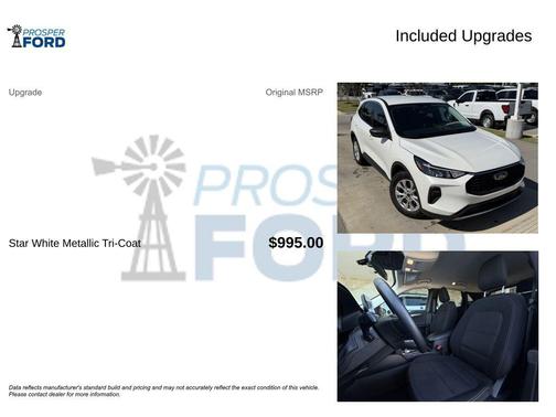 Star White Metallic Tri-Coat 2023 Ford Escape Active