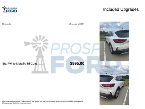 Star White Metallic Tri-Coat 2023 Ford Escape Active