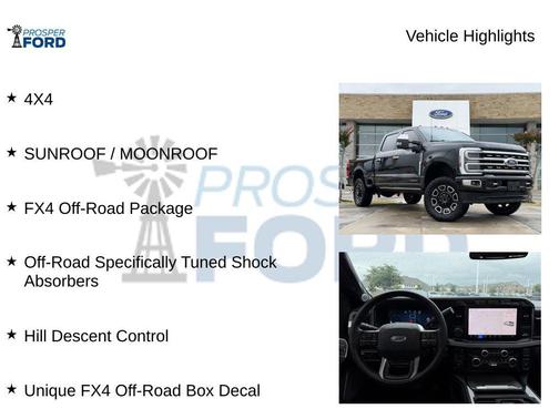 Agate Black 2024 Ford F-350 Platinum