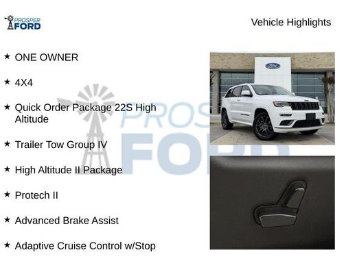 Bright White 2021 Jeep Grand Cherokee High Altitude