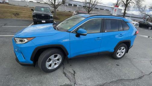 Blue 2019 Toyota RAV4 Hybrid XLE